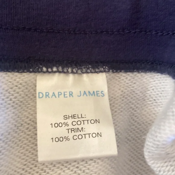 Draper James Gingham sweatpants Nassau Navy XL NWOT - Picture 8 of 8